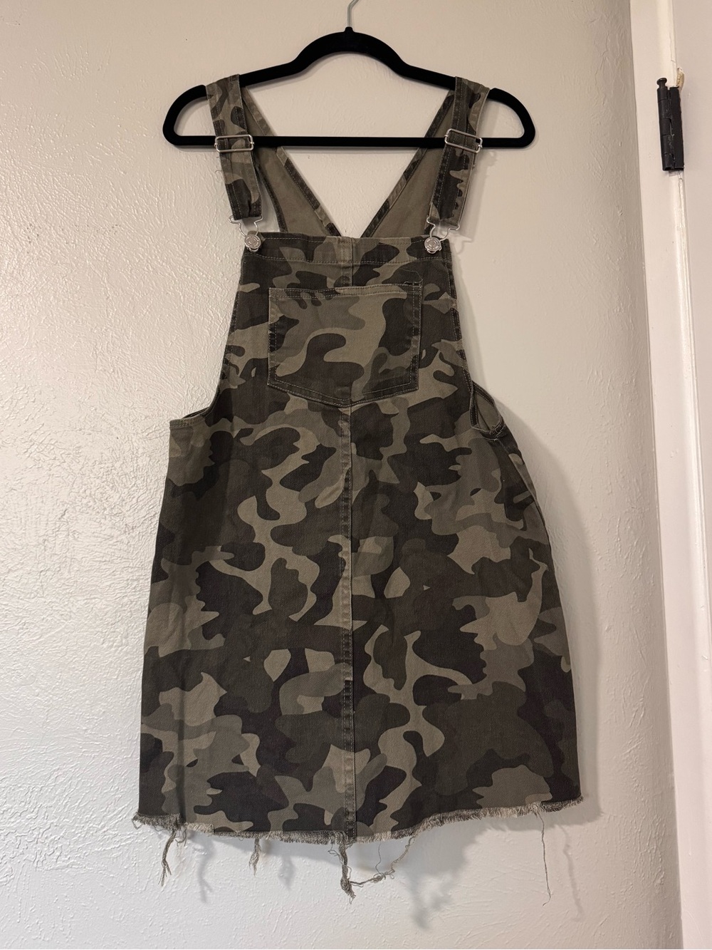 Wild Fable Medium Olive Green Camo Overall Dress
